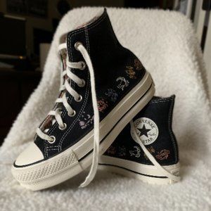 Women's Converse All Star Platform Shoes- 'Mystic World - Zodiac Sign'